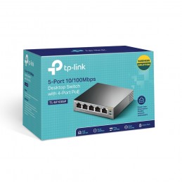 TP-LINK 5 port 10/100 desktop Switch avec 4 ports POE