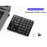 Mini clavier numérique sans fil 35 touches rechargeable