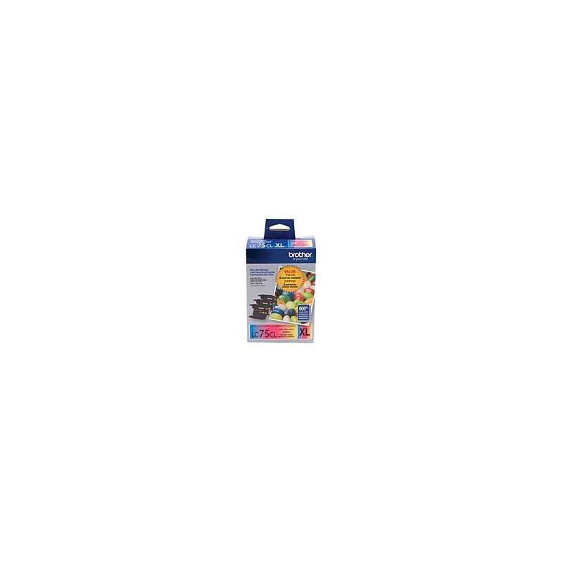 Brother LC753PKS Haut Rendement Cartouche couleur pat de 3   jaune - magenta - cyan